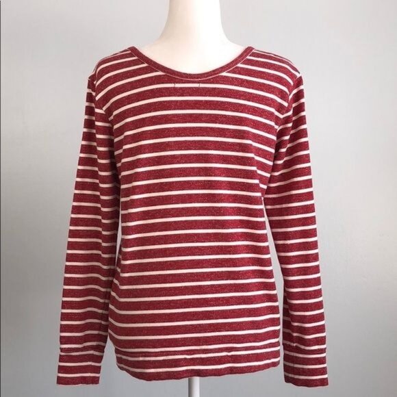 OBEY Red White Stripe Pullover - S - Picture 3 of 9